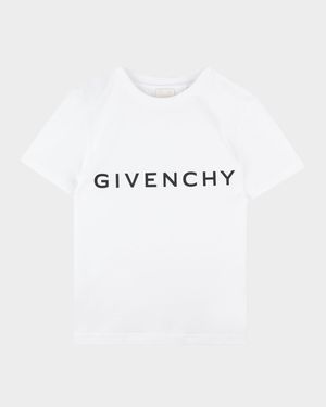 Boy's Contrast Logo-Print T-Shirt, Size 8-14
