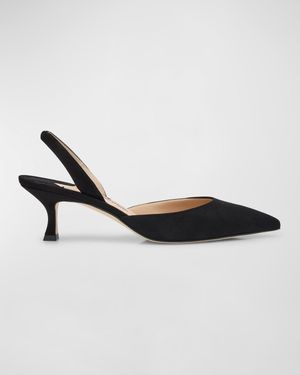 Carolyne Kitten-Heel Halter Pumps