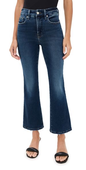 Good American Soft Tech Good Legs Cropped Mini Boot Jeans Indigo1074 6