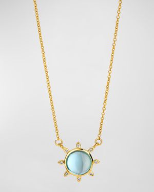 18K Mogul Sun Pendant Necklace