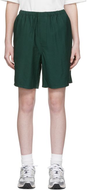 AMI Paris SSENSE Exclusive Green Viscose Shorts