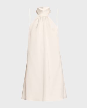 Sam Ruched Halter Mini Dress