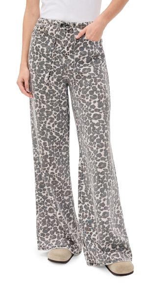 Splendid Lounge Denim Leopard Jeans Leopard Print XL
