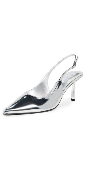 Tony Bianco Baz Slingback Heels Silver Shine 5.5