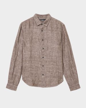 Men's Ben Linen Casual Button-Down Shirt