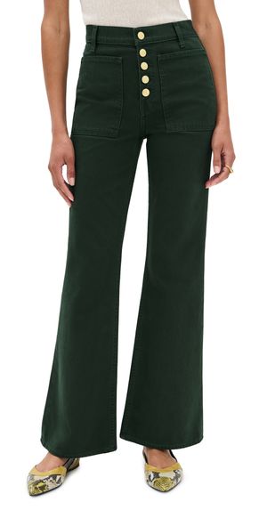 Ulla Johnson The Lou High Rise Jeans Hunter 25