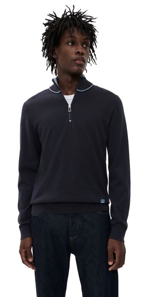PS Paul Smith Zip Neck Sweater Dark Navy M