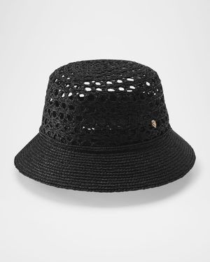 Indra Braided Raffia Bucket Hat