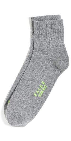 Falke Run Rib Short Socks Light Grey 44-45