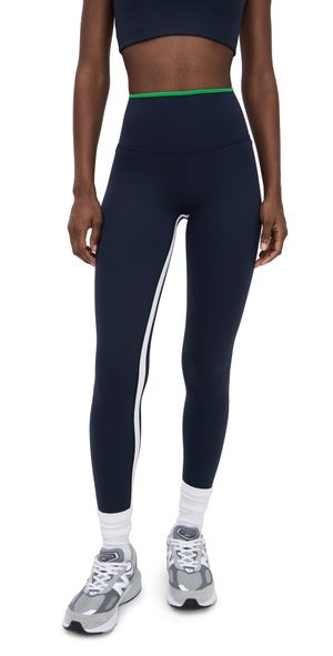 Splits59 Easton Rigor High Waist 7/8 Leggings Indigo/Grass XS