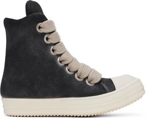 Rick Owens Black Porterville Jumbolaced Padded Sneakers