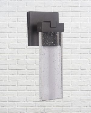 Aria 1-Light LED Outdoor Wall Mount, Matte Black