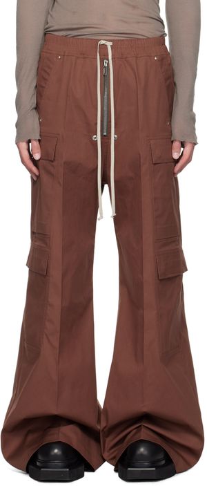 Rick Owens Brown Cargobelas Cargo Pants