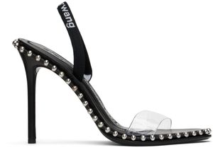Alexander Wang Sandales à talon aiguille Nova noires à bride en PVC