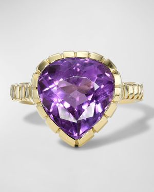 Amethyst Heirloom Bezel Ring