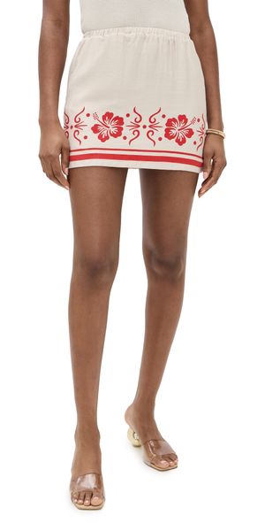 Seven Wonders Isla Miniskirt Isla Print Sand/Red XS