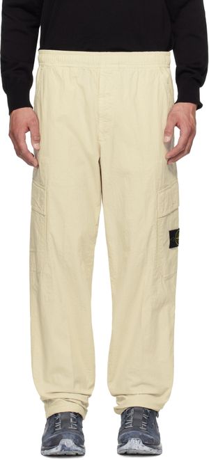 Stone Island Pantalon cargo Mil-Spec beige en tissu antidéchirures extensible