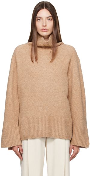 CAMILLA AND MARC Tan Merewood Turtleneck