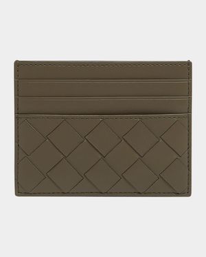 Men's Intrecciato 15 Leather Card Holder