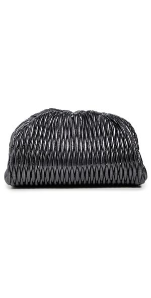 A. L.C. Enzo Faux Leather Bag Slate Metallic One Size