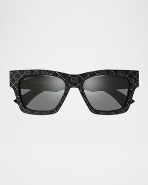 Rectangular Acetate Sunglasses