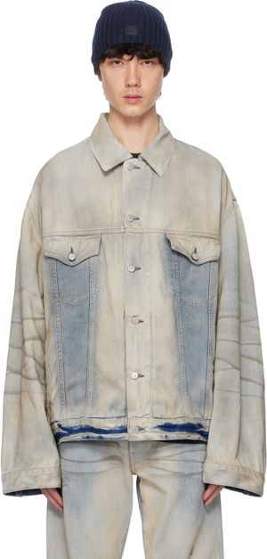 Acne Studios Blue Oversized Fit Denim Jacket