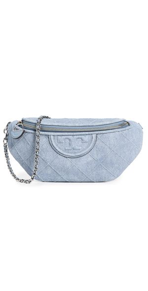 Tory Burch Fleming Denim Belt Bag Denim One Size