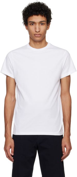 Jil Sander White Cotton T-shirt
