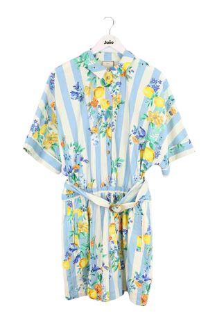 Sezane - Seconde Main - Combinaison short en coton - Taille 2XL - Bleu