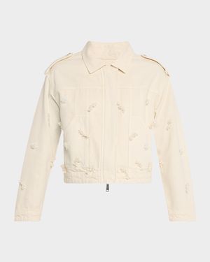 Floral Denim Jacket