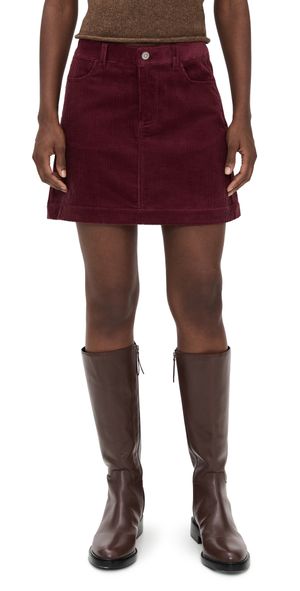 Alex Mill Camden Corduroy Skirt Burgundy 12