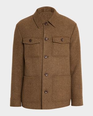 Men's Devis Caban Wish Wool and Cashmere Jacket