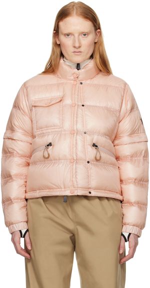Moncler Grenoble Blouson Mauduit rose rembourré en duvet