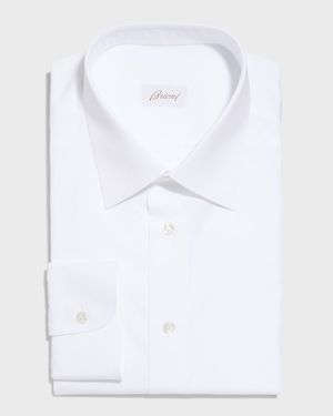 Wardrobe Essential Solid Dress Shirt, White