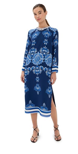 Borgo de Nor Seraphina Crepe Dress Multi 10