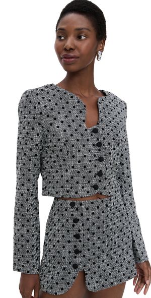 Amanda Uprichard Puzzle Jacket Black White S