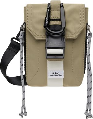 A.P.C. Khaki Trek Crossbody Pouch