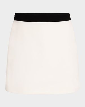 Contrast Mini Skirt