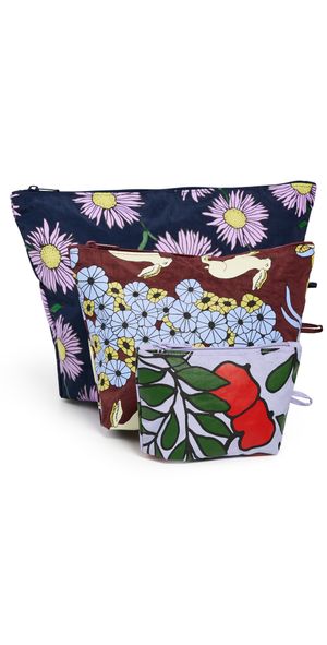 BAGGU Go Pouch Set Night Orchard Night Orchard One Size