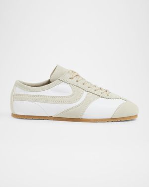 Dustin Mixed Leather Retro Sneakers