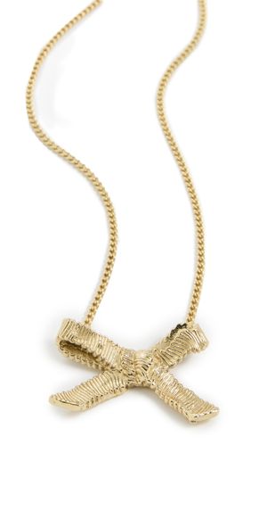 ALÉMAIS Team Spirit Bow Necklace Gold One Size