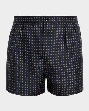 Men's Printed Pajama Shorts