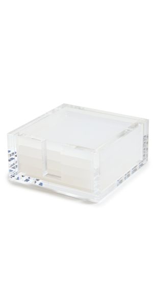 Tizo Design Lucite Coasters Set Clear/White One Size