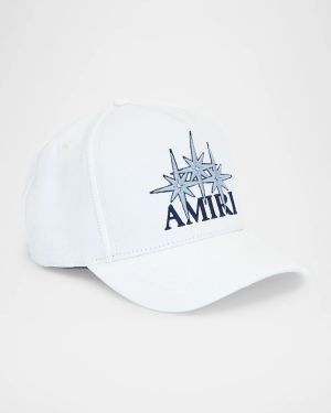 Men's Starburst Logo Canvas Baseball Cap