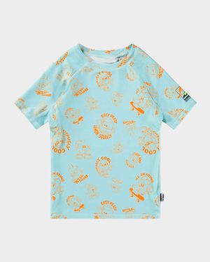 Boy's Neptune Rashguard Top, Size 3-8