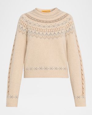 Cloud Chalet Wool Cashmere Crewneck Sweater