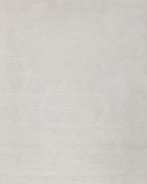 Brunello Hand-Loomed White Rug, 4' x 6'