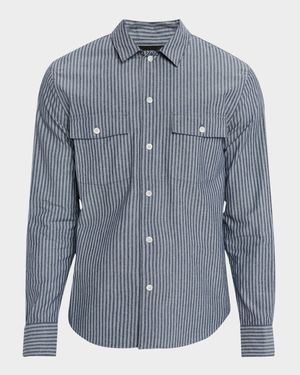 Men's Railroad Stripe Sport Shirt