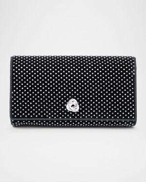 Olivia Flap Rhinestone Clutch Bag