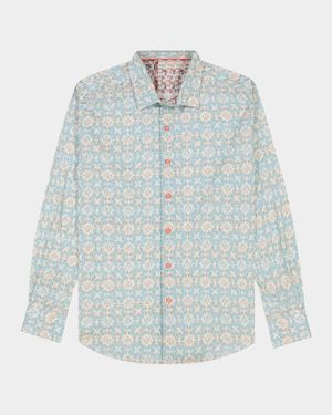 Men's Mariage Cotton-Stretch Sport Shirt